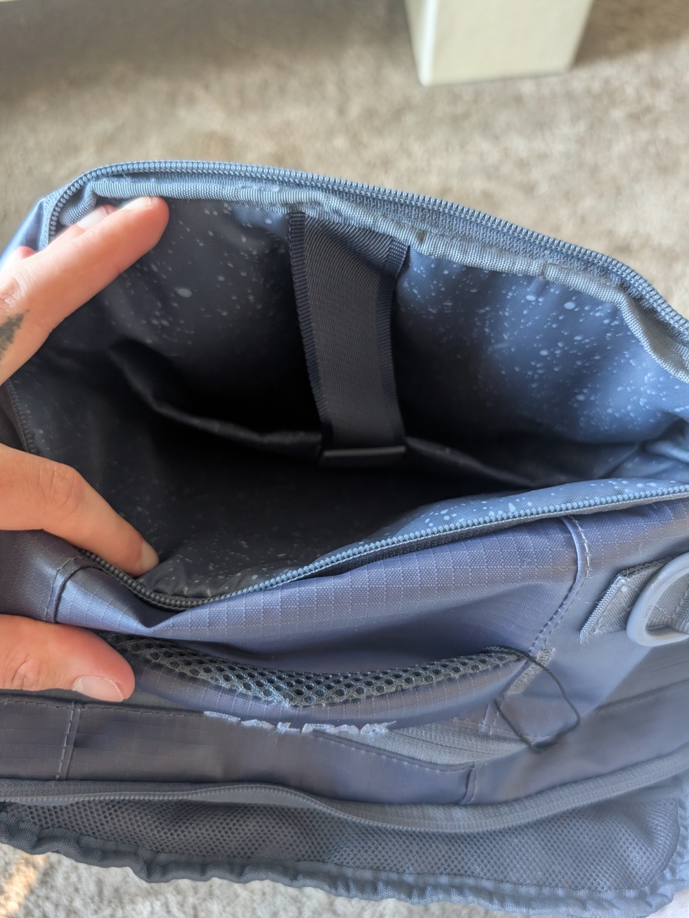 Calpak Navy Blue Men's Backpack with Multiple Front Pockets - Picture 4 of 4
